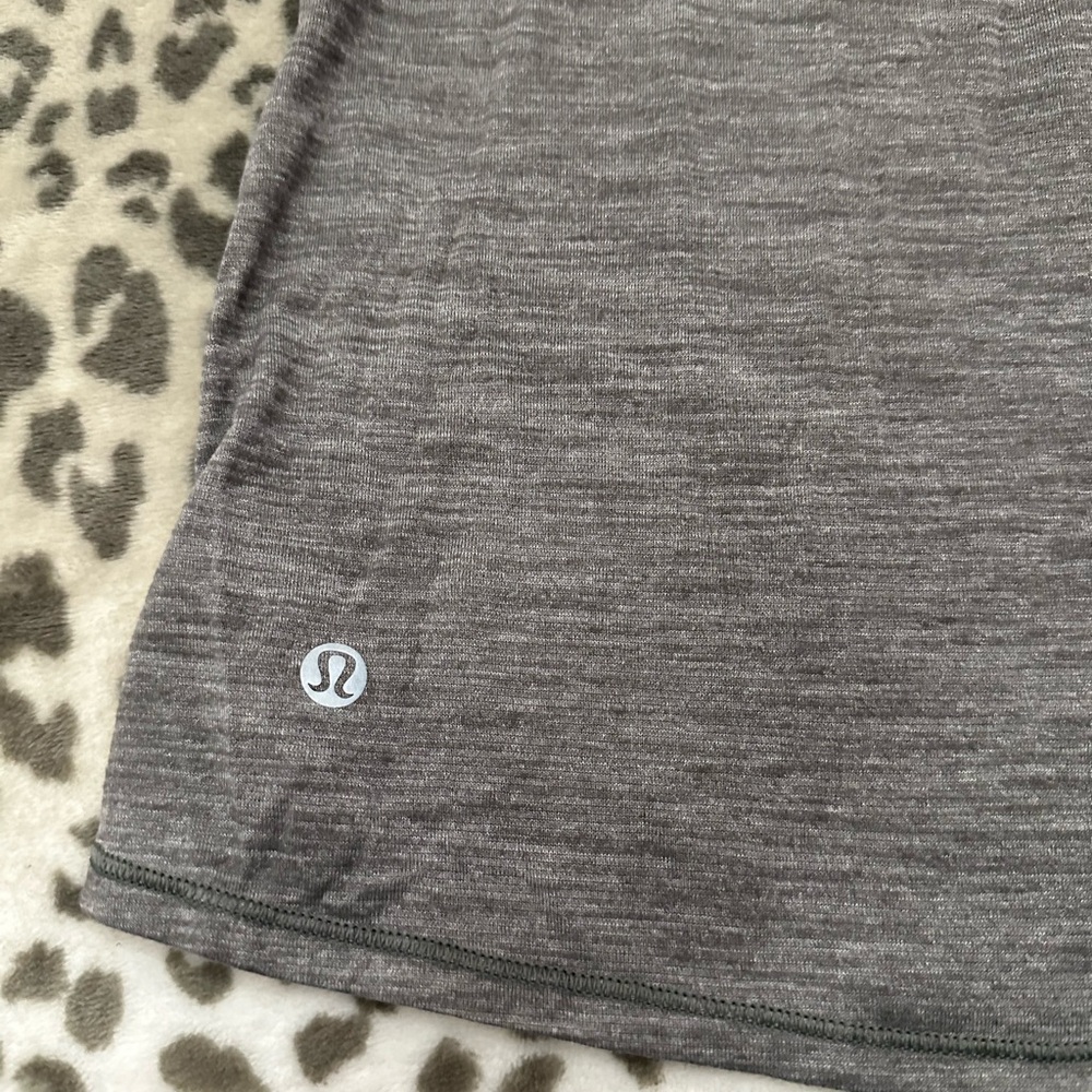 Lululemon Work The Circuit Tank in Heather Slate Gray Electric Coral Size 8 - Picture 11 of 17